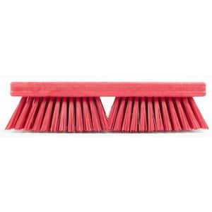 Sparta 10 in. Red Polypropylene Deck Scrub Brush (6-Pack)