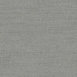 Solitude Grey Distressed Fabric Pre-Pasted Texture Strippable Wallpaper