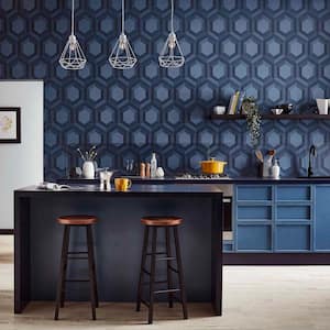 Thales Aqueous Blue Removable Wallpaper Sample