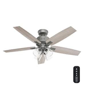 Hunter Avia II 52 in. LED Indoor Brushed Nickel Ceiling Fan with 