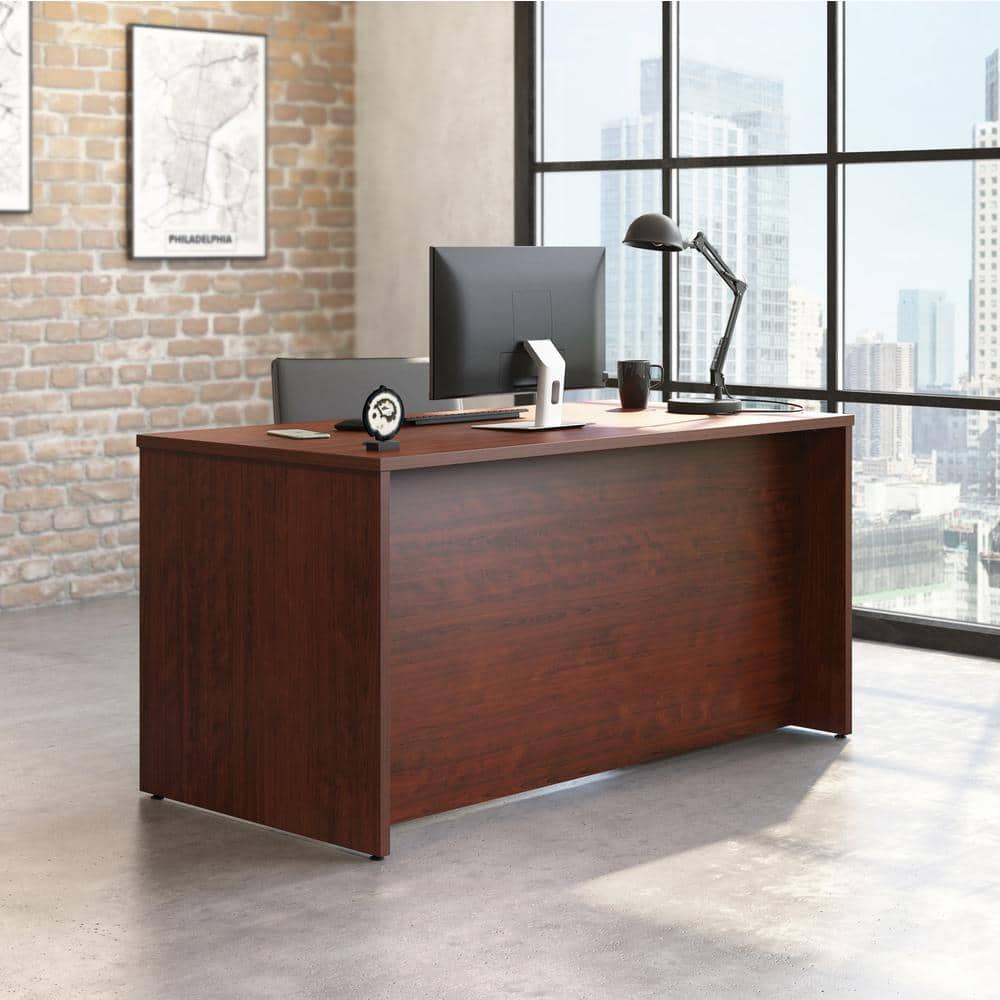Classic Cherry Executive Wood Desk with Melamine Top