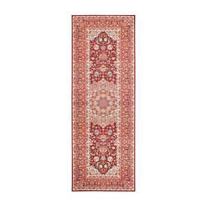 Kenya Ruby Medallion Washable 2.5 ft. x 7 ft. Runner Rug