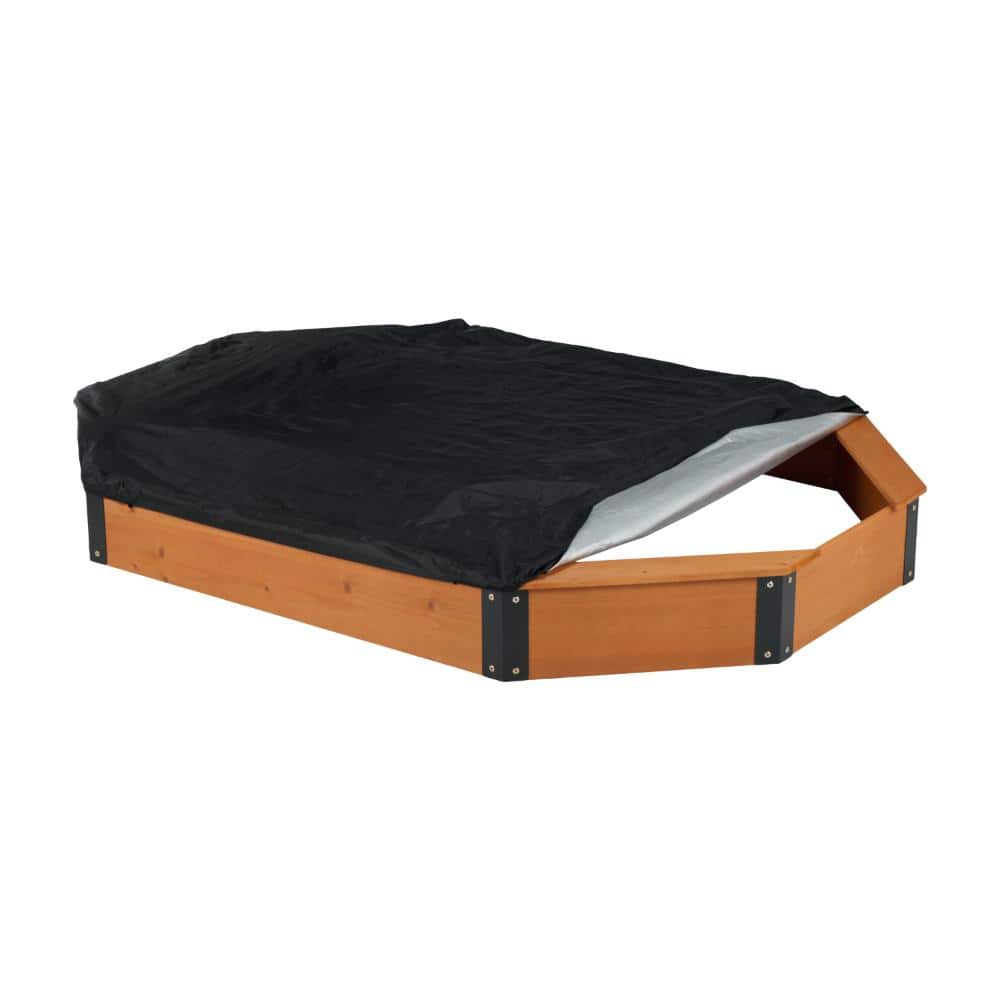 Reddish Brown Solid Wood Sandbox with Storage for Backyard, Patio, Outdoor Play price history on PriceWatchPro