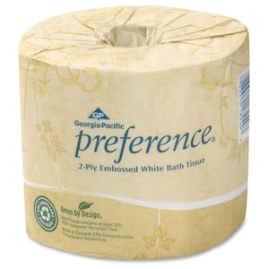 Preference White Embossed Bathroom Tissue 2-Ply (40 Roll)