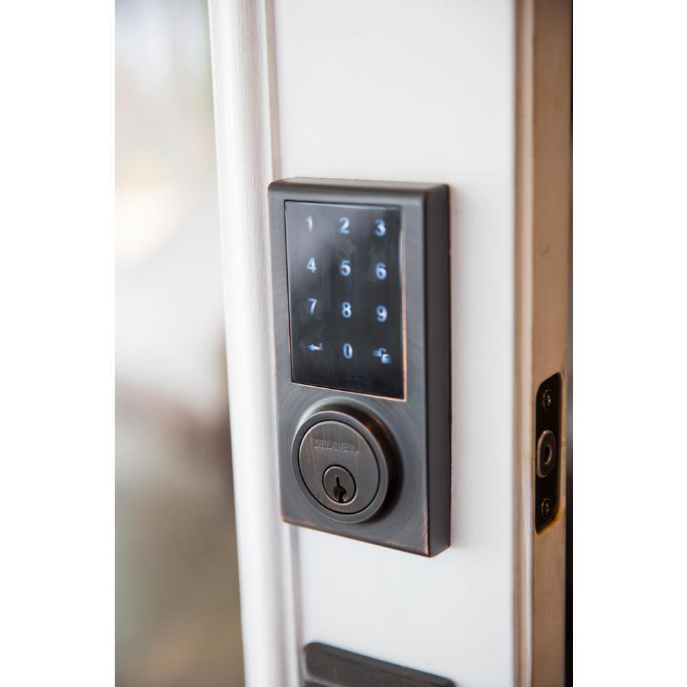 Polished Chrome Electronic Single Cylinder Deadbolt
