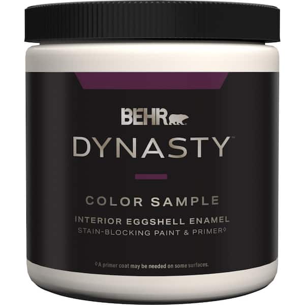 BEHR DYNASTY 8 oz. Deep Base Eggshell Enamel Interior Stain - Blocking Paint and Primer Sample