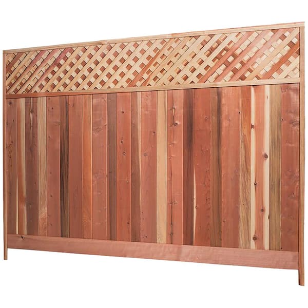 Horizontal Vertical Lattice Topper Fence