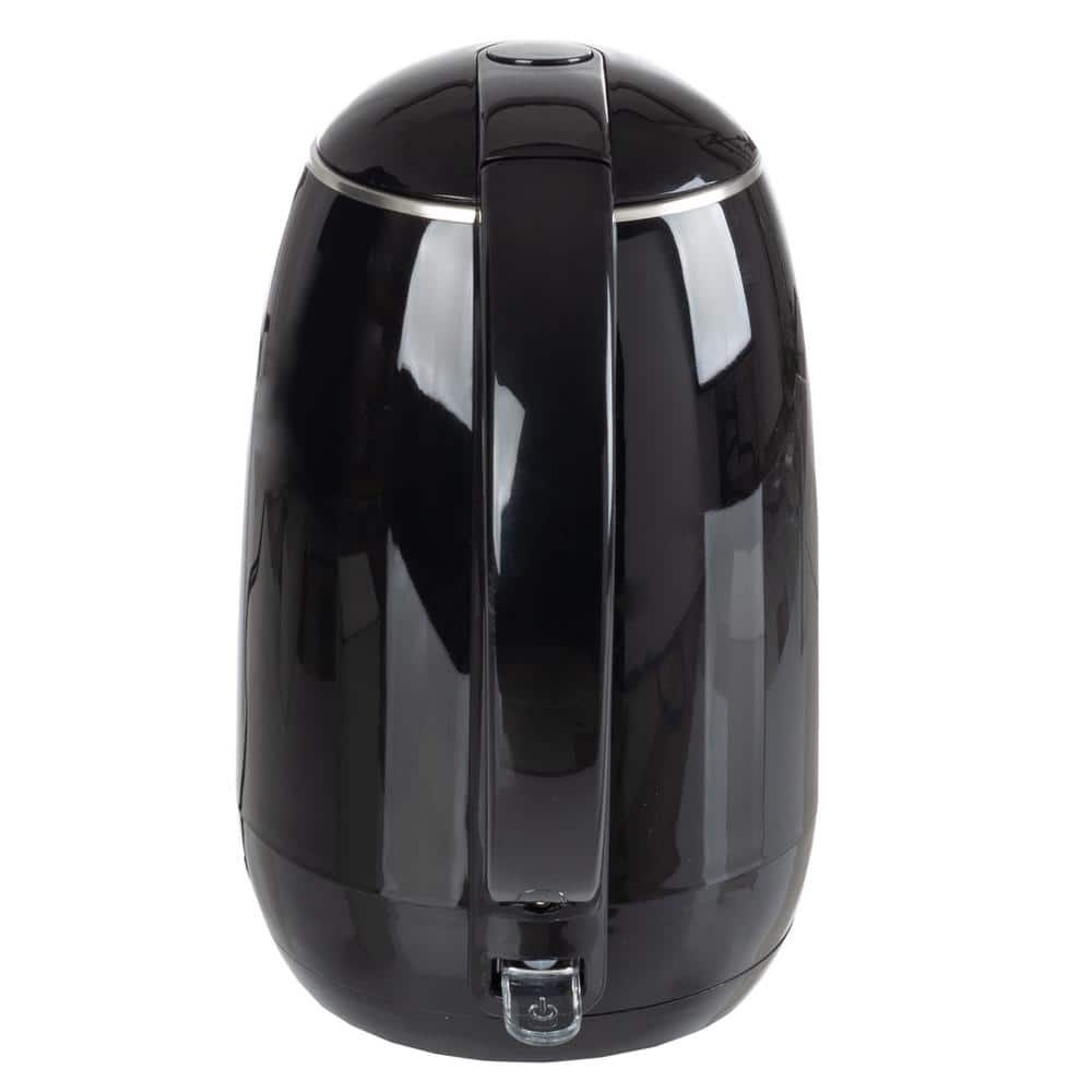 Black Stainless Steel 1.8L Electric Kettle with Auto-Off