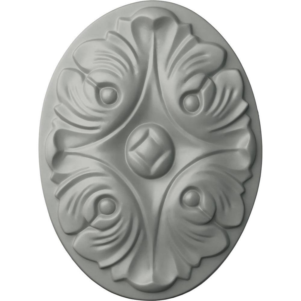 Primed White Oval Polyurethane Kinsley Rosette