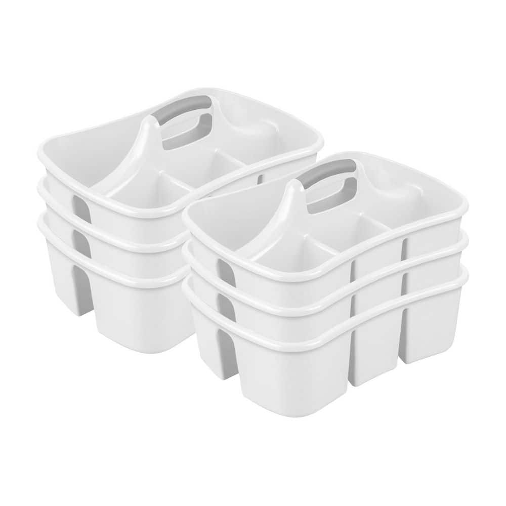 Sterilite Divided Storage Ultra Caddy with 4 Compartments and