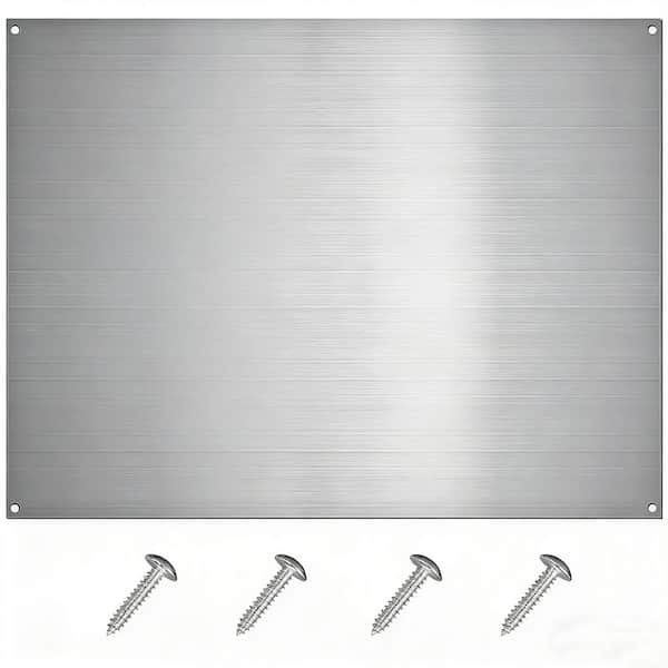 24 in. x 30 in. Stainless Steel Backsplash for Stove with Screw, Metal Range Splash for Kitchen Wall
