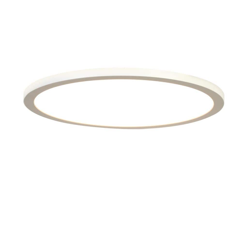 15 in. 36-Watt White Round Integrated LED Flat Panel 3200 Lumens Flush Mount Ceiling Light Light with Color Change 5CCT price history on PriceWatchPro