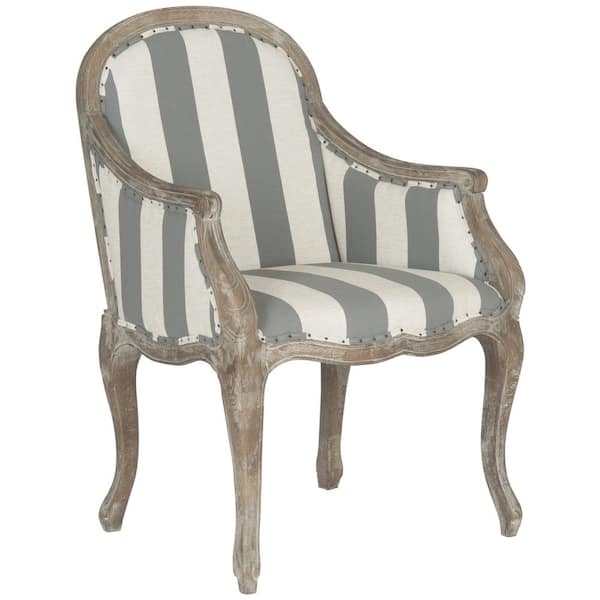 SAFAVIEH Esther Gray/Off-White Arm Chair