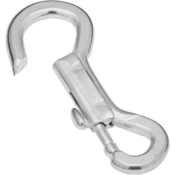 National Hardware 7/16 in. x 4 in. Zinc-Plated Open Fixed Eye Bolt Snap