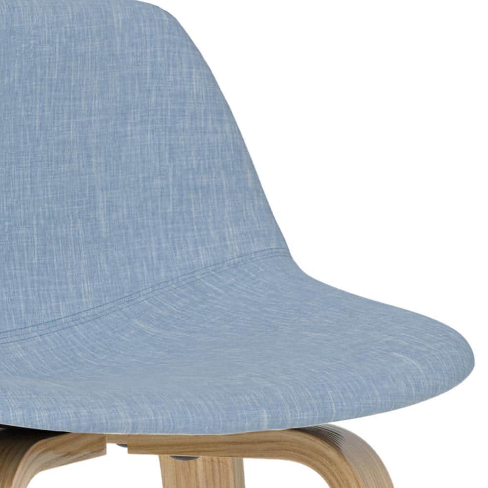 Randolph Denim Blue Bentwood Counter Stool with Chrome Finish (Set of 2)