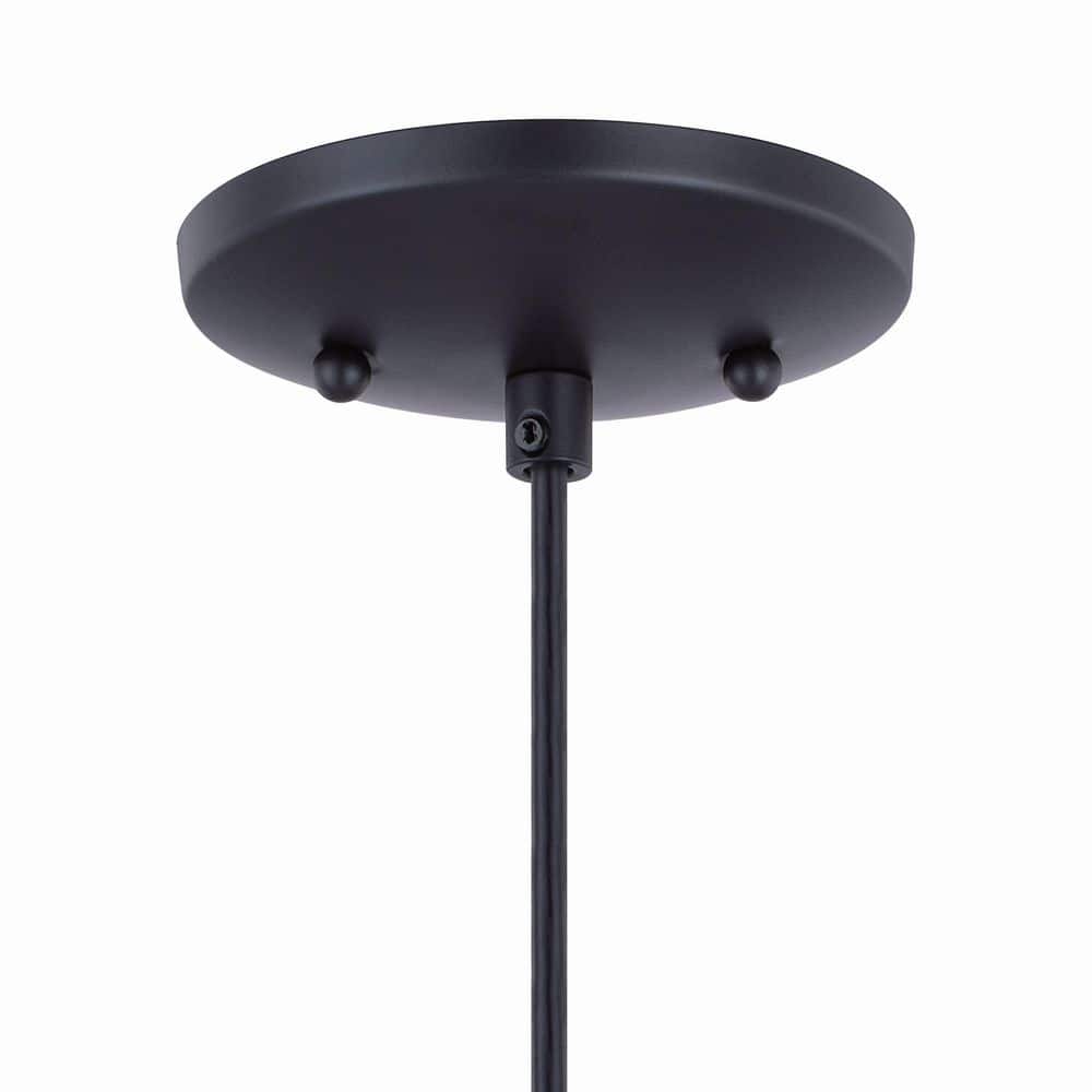 Milano Oil Rubbed Bronze Mini Pendant with Hand-Blown Glass Shade