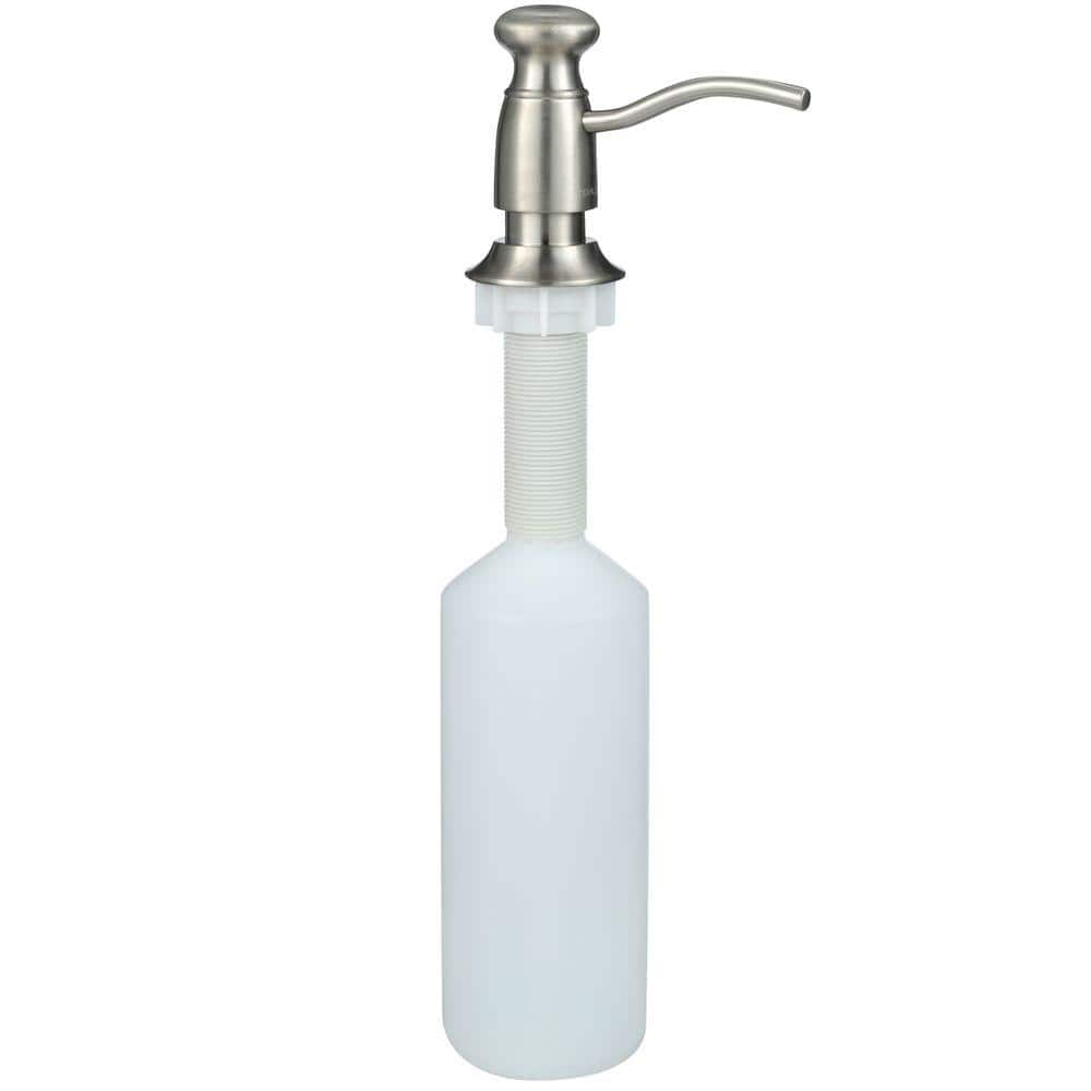 Vibrant Brushed Nickel Traditional Soap and Lotion Dispenser
