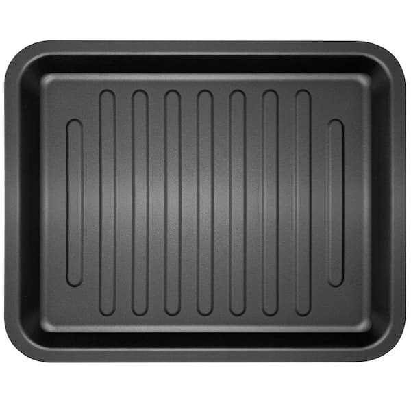 12-Piece Stainless Steel Nonstick Grill Pan Air Fryer Grill Plate Crisper Tray for Toaster Oven, Silver