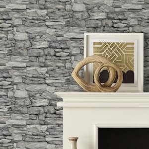 Stone Peel and Stick Wallpaper (Covers 28.18 sq. ft.)