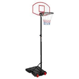 Height Adjustable Kids Basketball Hoop Stand with Durable Net Shatterproof Backboard Wheel