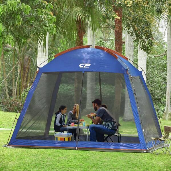 Cesicia 10 x 10 ft. Mesh Net Wall Canopy Screen Dome Tent in Blue