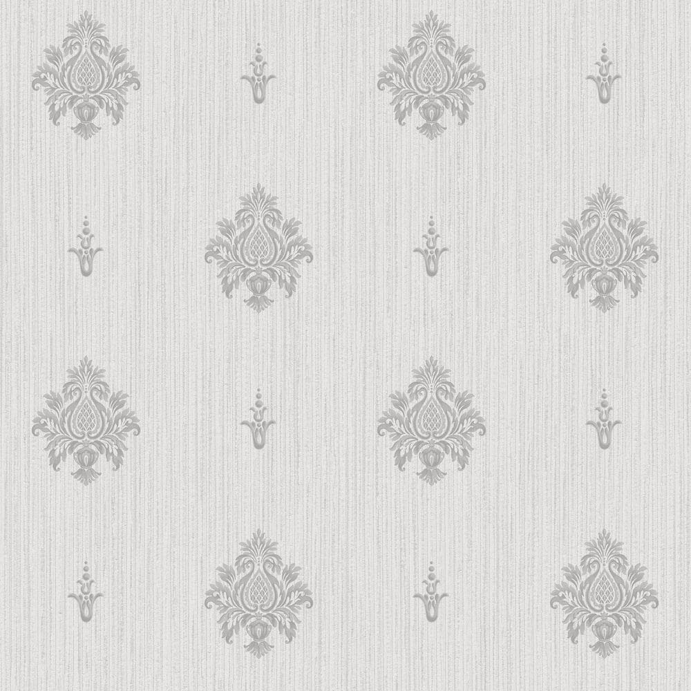 Palazzo 2 Collection Grey Italian Motif Vinyl on Non-Woven Non-Pasted Wallp