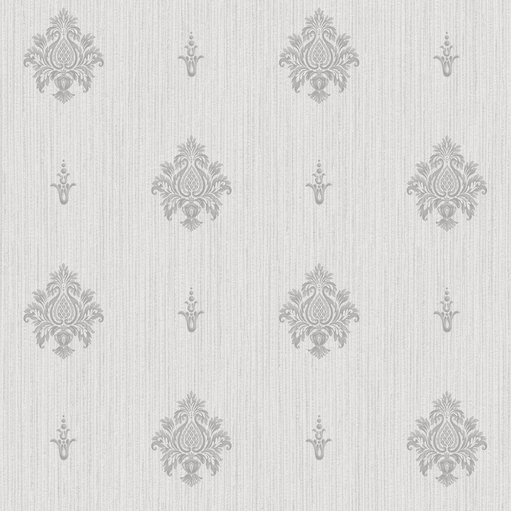Palazzo 2 Collection Grey Italian Motif Vinyl on Non-Woven Non-Pasted Wallp