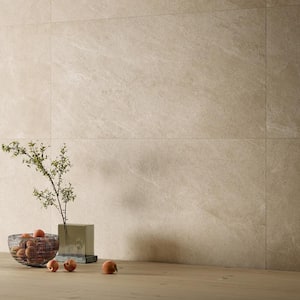 Monolith Crema Beige 23.62 in. x 47.24 in. Matte Porcelain Floor and Wall Tile (15.49 sq. ft./Case)