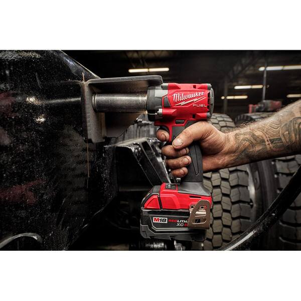 Milwaukee M18 Fuel 18V Lithium-Ion Grinder and 3/8 in. Impact Wrench Combo Kit (2-Tool) with Hammer Drill/Driver