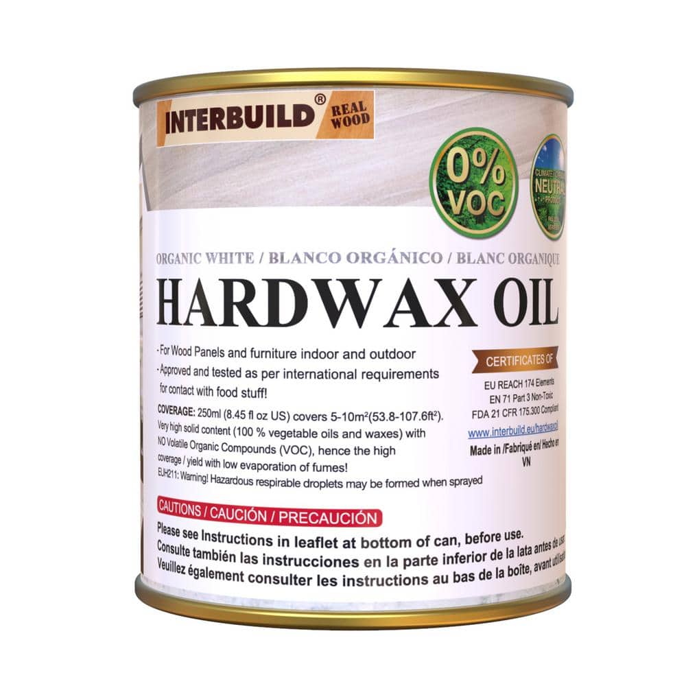 Interbuild 34 fl. oz. Clear Hardwax Wood Oil Stain 471-2200D-1V - The Home  Depot