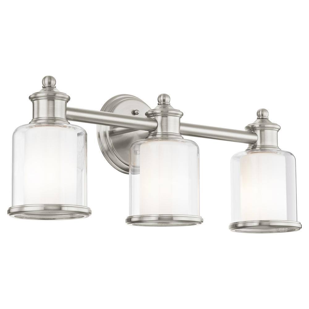 Middlebush Brushed Nickel 3-Light Vanity Fixture