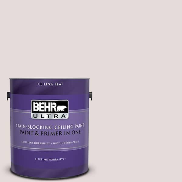 BEHR ULTRA 1 gal. #UL250-12 Crushed Peony Ceiling Flat Interior Paint and Primer in One