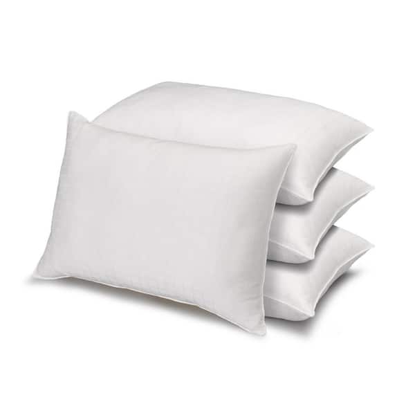 ELLA JAYNE Soft Dobby Windowpane 300 Thread Count 100% Cotton Queen Size Pillow Set of 4