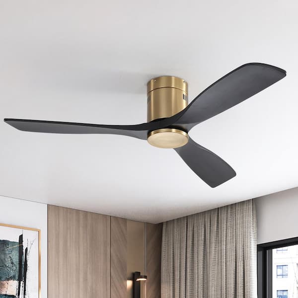Sofucor 52 in. Indoor/Outdoor 6-Speed Ceiling Fan in Gold with
