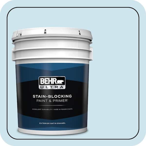 BEHR ULTRA 5 gal. #540A-2 Niagara Falls Satin Enamel Exterior Paint & Primer