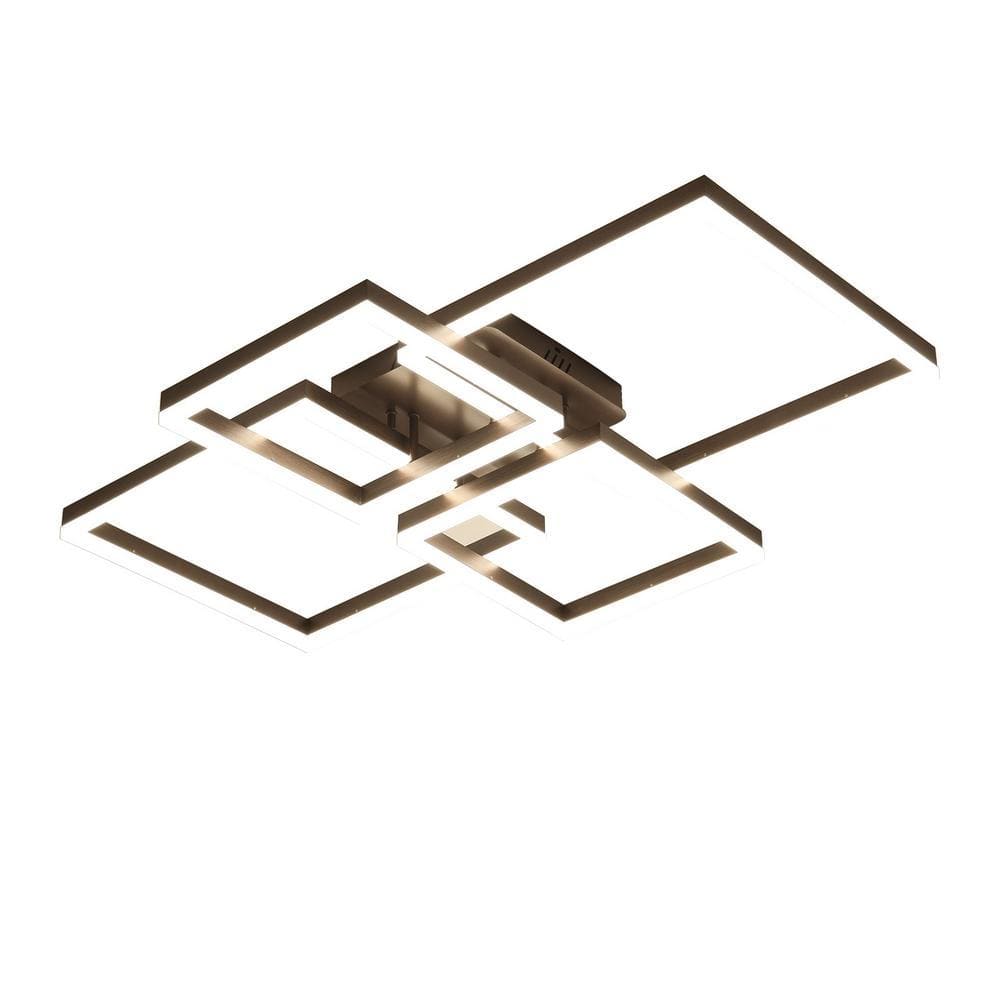 OUKANING 37 in. 1-Light Modern Metal Geometric Shape Selectable