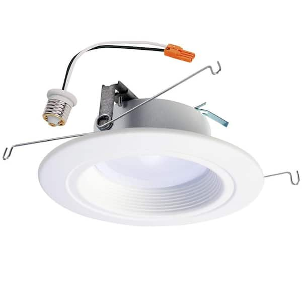 HALO RL 5 in. and 6 in. White Bluetooth Smart Integrated LED Recessed Ceiling Light, Tunable CCT (2700k-5000K)