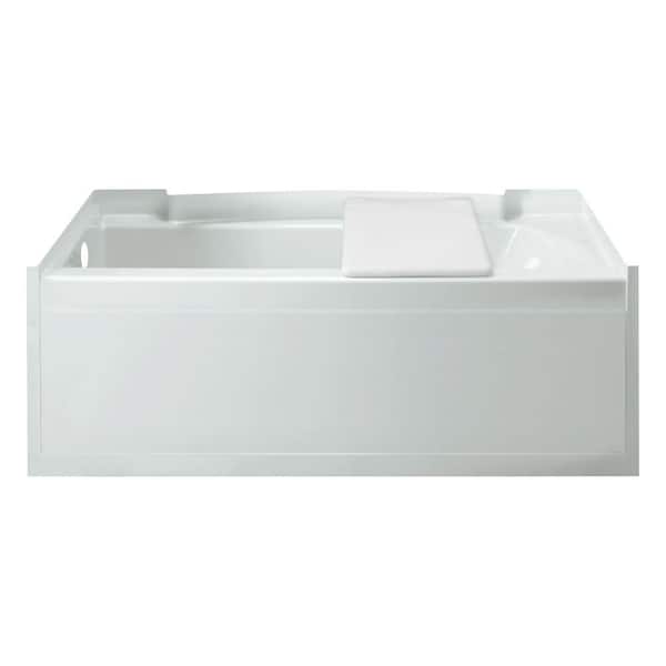 STERLING Accord 5 ft. Left Drain Rectangular Alcove Soaking Tub in White