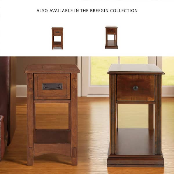 Ashley アシュレイ エンドテーブル 猫脚 ラスティックブラウン Breegin Chairside End Table | Ashley
