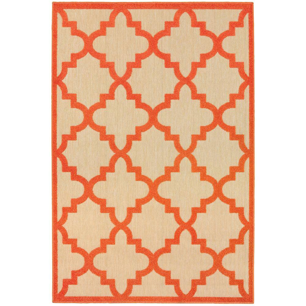 Marina Orange 5 ft. x 8 ft. Outdoor Patio Area Rug price history on PriceWatchPro