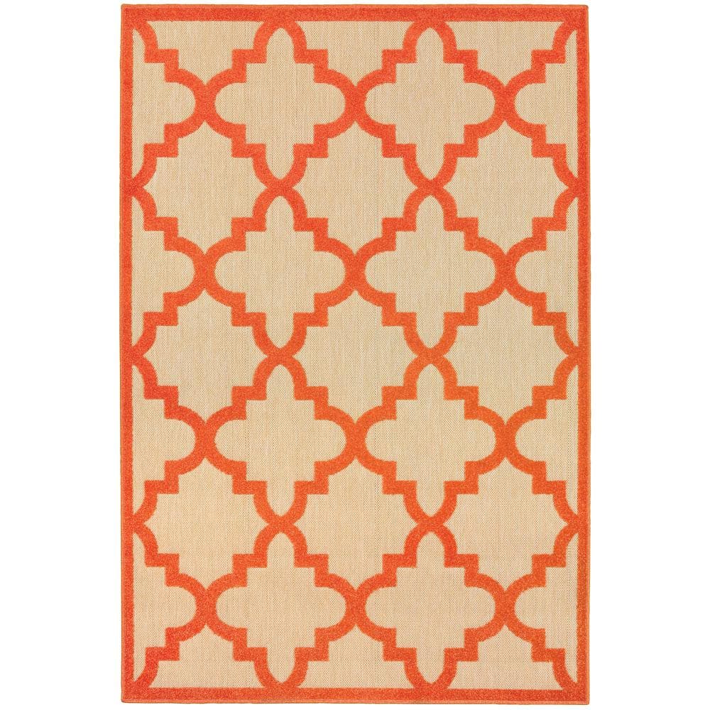 Marina Orange 7 ft. x 10 ft. Outdoor Patio Area Rug price history on PriceWatchPro