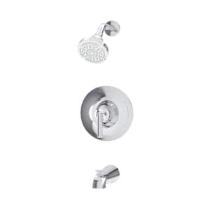 Birch HydroMersion Single Handle Tub and Shower Faucet Trim Kit in Polished Chrome 1.5 GPM (Valve Not Included)