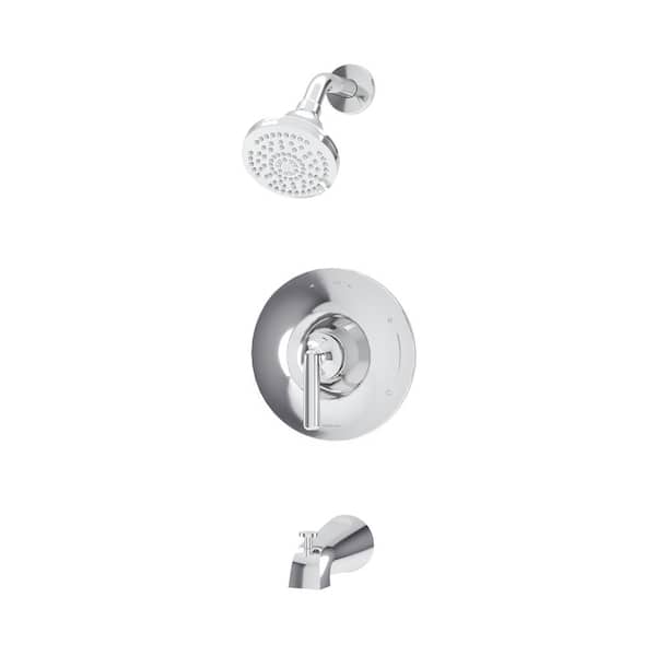 Symmons Birch HydroMersion Single Handle Tub and Shower Faucet Trim Kit in Polished Chrome 1.5 GPM (Valve Not Included)