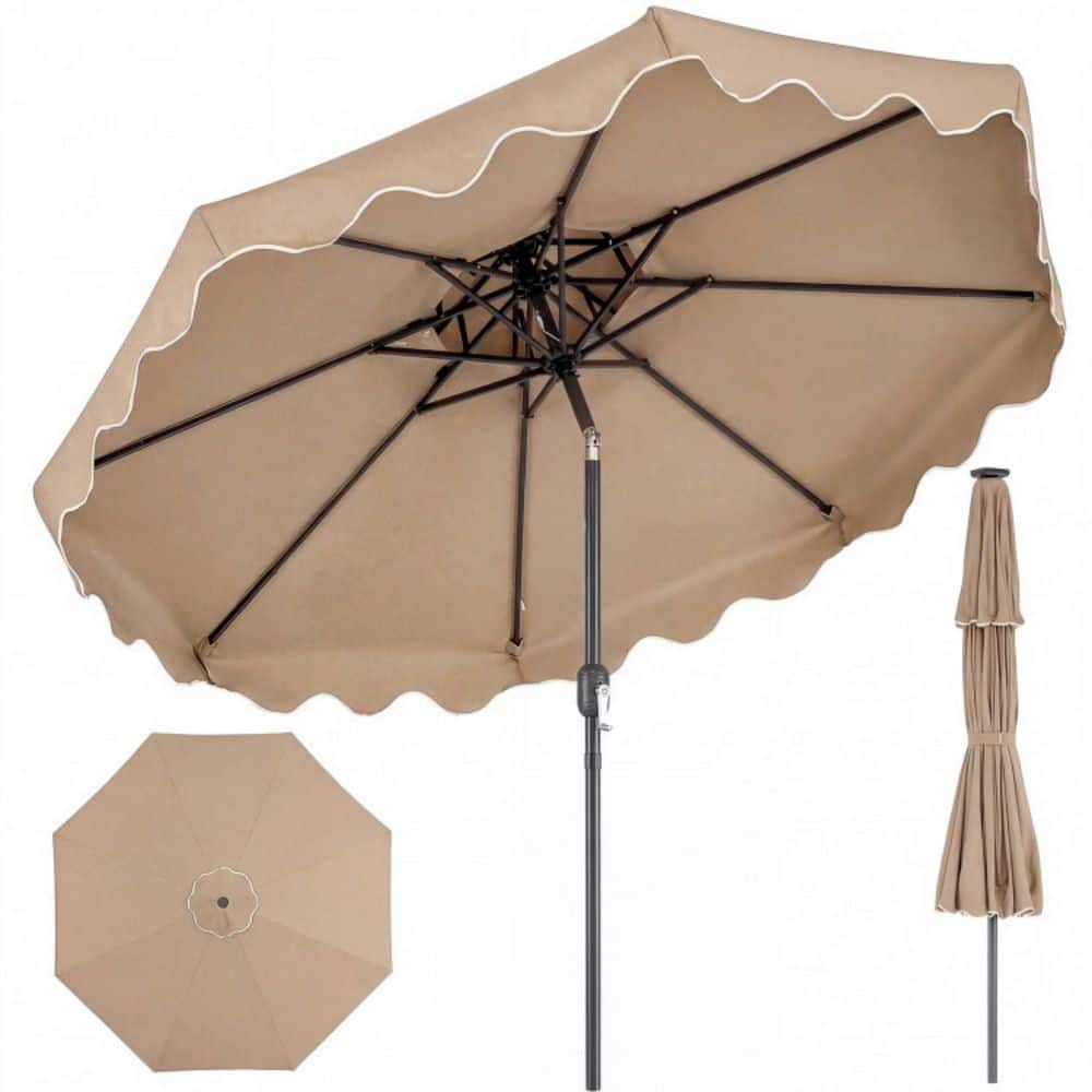 9 ft. Outdoor Patio Umbrella with Tilt Adjustment and Crank in Coffee price history on PriceWatchPro