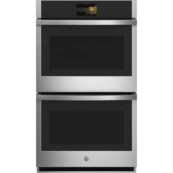 GE Profile 30 in. Smart Double Electric Wall Oven with Convection Cooking in Stainless Steel