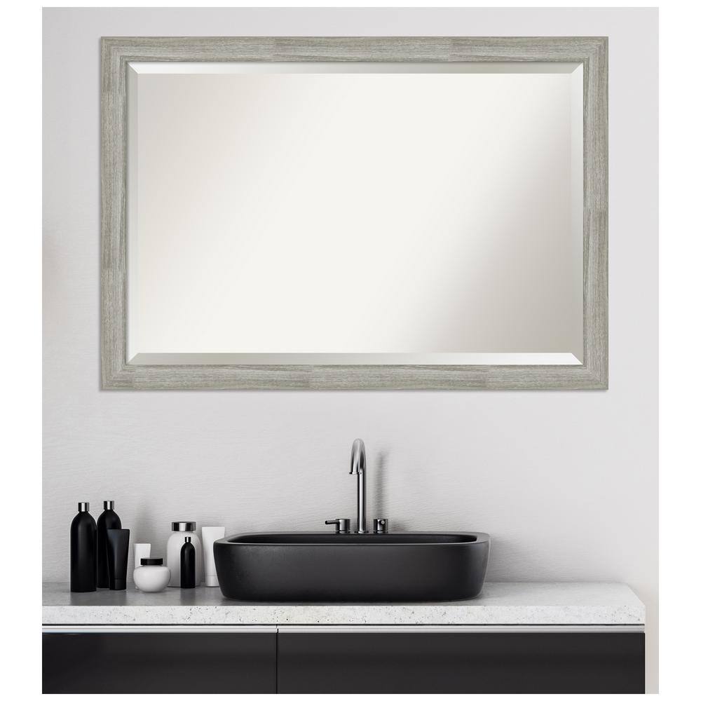 Dove Greywash Rectangular Wall Mount Bathroom Vanity Mirror