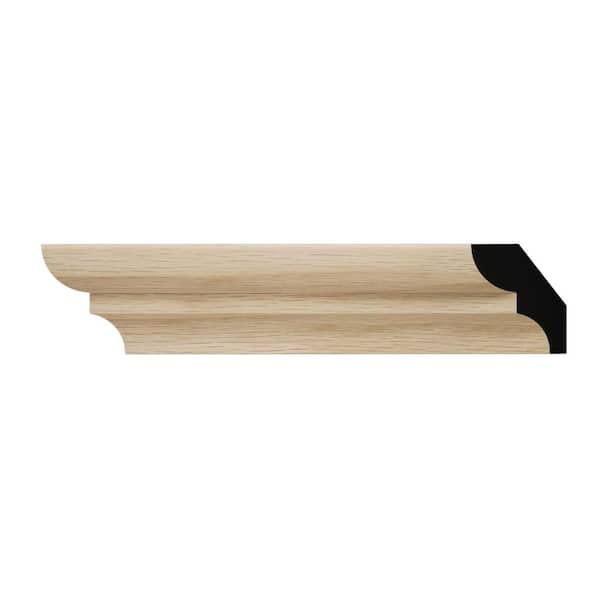 Ekena Millwork WM75 1.13 in. D x 1.25 in. W x 6 in. L Wood (White Oak) Panel Moulding Sample