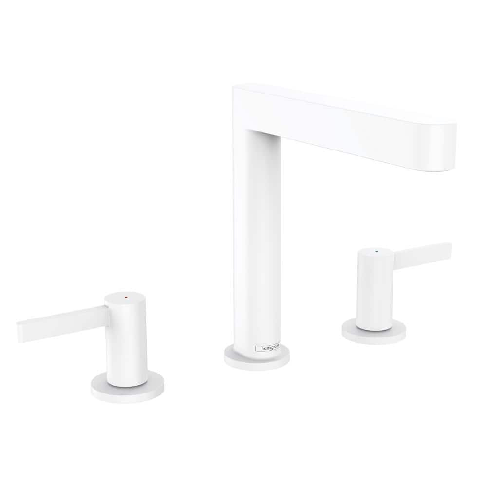 Hansgrohe Finoris Double Handle Bathroom Faucet in Matte White