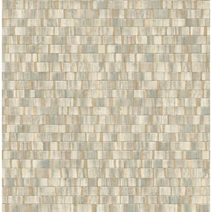 Dobby Gold Geometric Paper Strippable Wallpaper (Covers 56.4 sq. ft.)