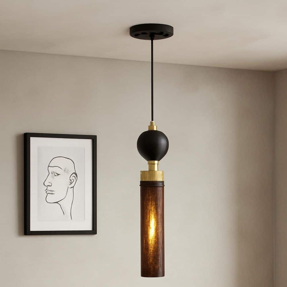 1-Light Black and Gold Metal Mesh Shades Pendant Chandelier-E26 Base, Up to 60W Bulb (Bulb Not Included) price history on PriceWatchPro